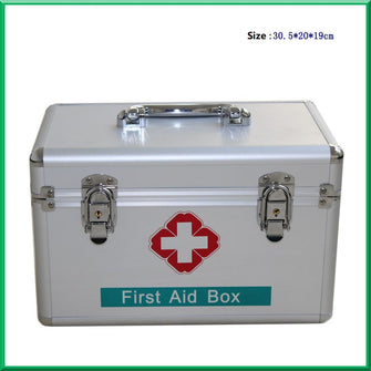 Home medicine box, aluminum alloy medicine box, emergency first aid kit, medicine box, nursing first aid kit