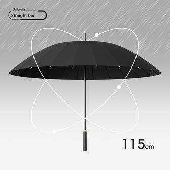 automatic umbrella men's size rainstorm wind resistant sturdy long handle umbrella for women both sunny and rainy !