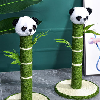 Pet daily necessities, cat toys, wear-resistant panda, sisal cat, scratch pole, vertical cat climbing frame, climbing pole