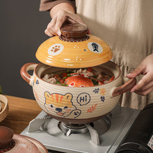 Japanese domestic gas-fired casserole, stew pot, soup pot, health pot, heat-resistant ceramic pot, open fire, Soup pot, casserole