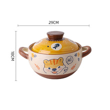 Japanese domestic gas-fired casserole, stew pot, soup pot, health pot, heat-resistant ceramic pot, open fire, Soup pot, casserole