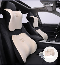 Car house car headrest Space memory cotton car neck pillow seat pillow Car supplies explosive big headrest (headrest + lumbar support)