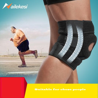 Sports knee pads plus men's big size running knee playing basketball plus fat size varnishes to keep fat man's knee warm