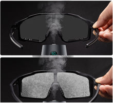 Anti fog color changing riding glasses, windproof sand sports, mountain road cycling, outdoor sports, running glasses