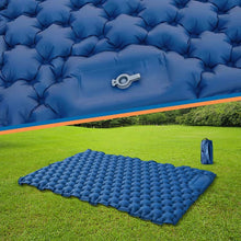 Outdoor inflatable mattress portable outdoor camping feet step on moisture-proof double sleeping mat lunch break car air mattress