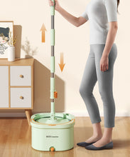 Clean dirt separator lazy mop Hand free household floor mopping device flat swivel mop  pailful