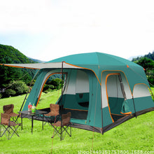 Factory wholesale outdoor canopy tent, two bedroom one living room, 5-8 people, 8-12 people, sun and rain protection camping tent