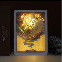 Cultural and Creative Palace Mid-Autumn Festival 3D light shadow paper carving lamp customized creative paper night lamp anniversary gift