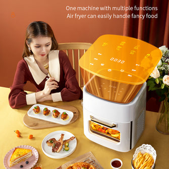 15L intelligent air fryer, three-layer large capacity electric oven, smoke-free barbecue machine