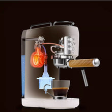 Italian coffee machine, household small Italian semi-automatic coffee machine, concentrated fully automatic milk froth