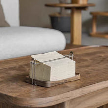 Minimalist tissue holder made of black walnut wood for dining, desktop tissue storage, bedroom paper drawer