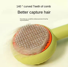 Lovely Pet Cleaning Brush for Dog Cat Grooming Comb Loose Underlayers Tangled Hair Remover One Button Control Beauty Products