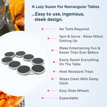 The Lazy Susan Revolution Table Rotating Tray Portable Food Tray