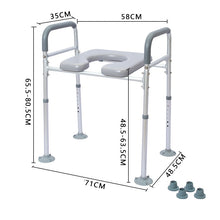 Aluminum alloy toilet seat processing customization, foreign household toilet armrest, national standard aluminum tube, cross-border exclusive supply for manufacturers customization