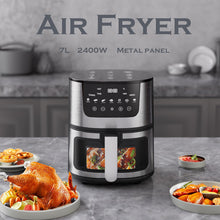 Air fryer household multifunctional visual stainless steel fryer automatic oven 7L large capacity intelligent baking oven