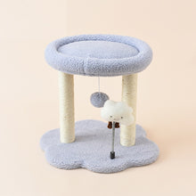 Cat climbing frame, sisal climbing tree, cat claw tree, scratch tree, cartoon cloud, playful cat toy wholesale