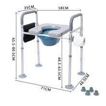 Aluminum alloy toilet seat processing customization, foreign household toilet armrest, national standard aluminum tube, cross-border exclusive supply for manufacturers customization