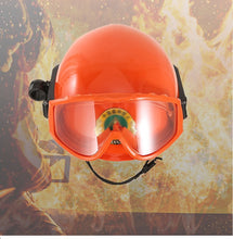 Forest fire protection helmet with flame retardant and goggles, equipped with flashlight safety protection helmet