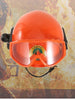 Forest fire protection helmet with flame retardant and goggles, equipped with flashlight safety protection helmet