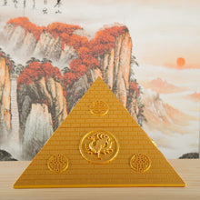 Sandstone resin handicrafts ornaments, creative home decoration, living room foyer pyramid feng shui ornaments