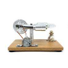 Stirling engine model, scientific experiment, physics experiment, wooden floor generator