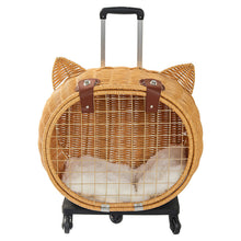 Cat bag, portable outdoor pet suitcase, woven suitcase, dog bag, high aesthetic value, stress resistant cat backpack