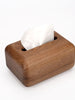 Creative wooden paper box, solid wood for living room, household napkins, storage, wooden box, black walnut tissue box