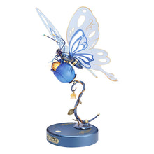 Butterfly punk mechanical DIY assembly model figurine, birthday gift assembly, building block table decoration