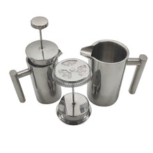 Stainless steel hand brewed coffee press pot, thickened coffee frother, tea maker, filter press mesh pot, teapot