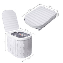 New extended portable car toilet, odor proof outdoor toilet, foldable emergency camping travel, movable toilet