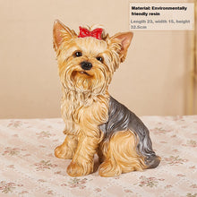 New simulation animal pet dog Yorkshire Terrier resin crafts home decoration