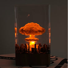 Nightlight ornament, Oppenheimer atomic bomb explosion mushroom cloud creative crystal epoxy resin handicraft