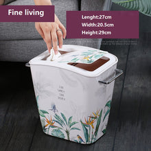 Thickened melamine garbage bin for household use, high aesthetic kitchen, desktop, outdoor with cover, large living room, toilet, bathroom