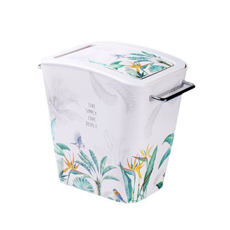 Thickened melamine garbage bin for household use, high aesthetic kitchen, desktop, outdoor with cover, large living room, toilet, bathroom