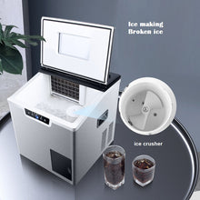 Commercial household 40kg square ice small household fully automatic ice making and crushing integrated ice making machine