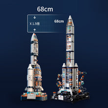 Dismantling space rocket building block model ornament, boy gift for boyfriend