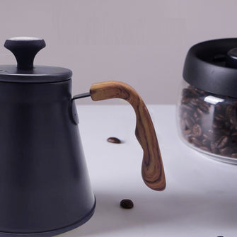 304 coffee hand brewing pot for home use, long mouth, thin mouth, hanging ear, stainless steel outdoor hand brewing coffee pot