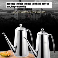 304 stainless steel oil pot, kitchen and household oil bottle, large capacity oil storage tank, soy sauce seasoning pot