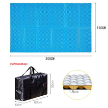 Double aluminum film egg nest folding moisture-proof mat egg trough camping tent ground mat afternoon sleeping mat thickened portable