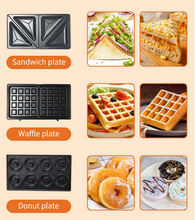 110V Eight in One Sandwich Donut Waffle Maker Nut Maker Madeline Biscuit Maker Steak Maker Breakfast Maker