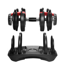 15 speed adjustable dumbbell fitness equipment set 24kg 52.5lb adjustable dumbbell