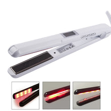 Cross border infrared cold perm splint ultrasonic low-temperature hair care straightener for repairing frizzy and smooth hair with curling iron