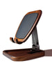 Black walnut solid wood phone holder can hold a tablet, portable folding desktop storage, universal support shelf