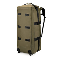 High quality waterproof Oxford cloth trailer backpack, large backpack, large capacity travel bag, wheel luggage bag, checked bag