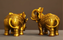 Extra large copper elephant, brass foyer, wealth position, elephant desktop decoration, a pair of copper elephants, living room, water absorbing elephant crafts