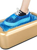 Custom Disposable Plastic portable Waterproof T/G clip Shoe Covers for Beauty salon Lab Kitchen