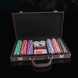 300 yard Dezhou Poker Chip Point Card Mahjong Coin Chess and Card Room Empty Casino Special Chip Set