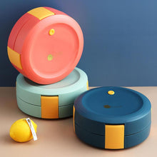 Round Shape All-in-1 School Bento Lunch Box Kids Adult Japanese Bento Lunch Box for Kids Food Box Leak-Proof