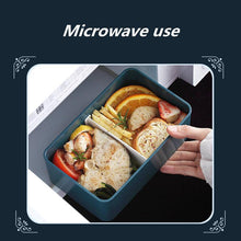 New Ins Japanese Style Candy Color Student Office Straps Rectangular Lunch Box bento box Microwave Oven Available