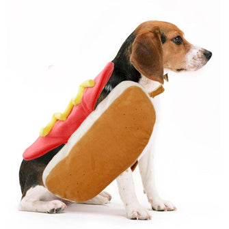 Funny hamburger shape hot dog designer dog clothes luxury pet suitable for gift